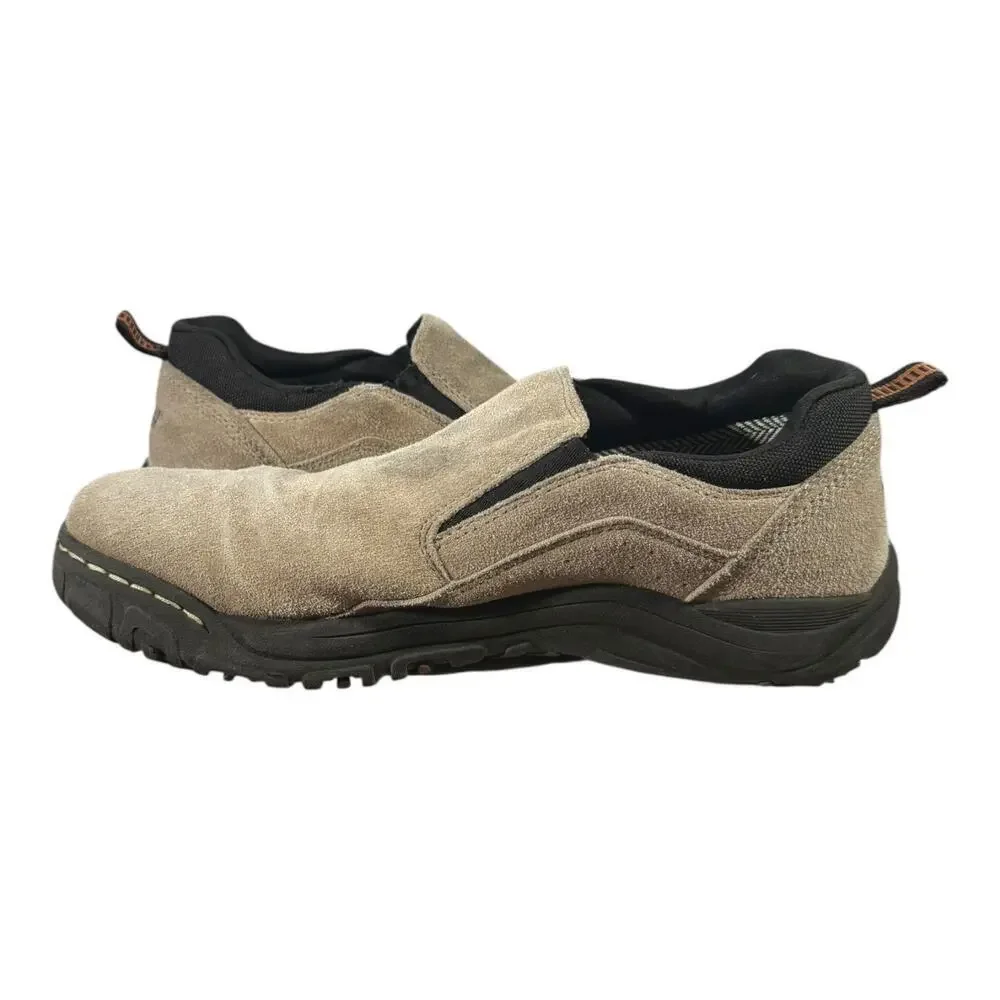 Khombu Liam Slip on Shoe Men’s Size 12 Cream Black Laceless